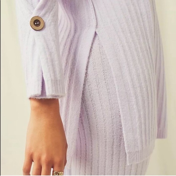 Free People Around the Clock Tunic Sweater Lavendar - Picture 5 of 12